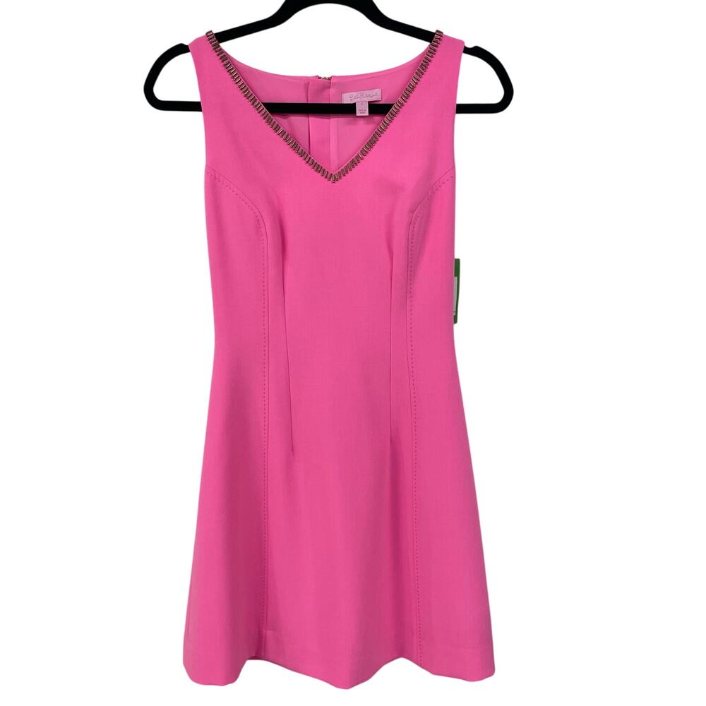 NWT Lilly Pulitzer Sleeveless Monica Dress Sunkissed Pink Womens 0